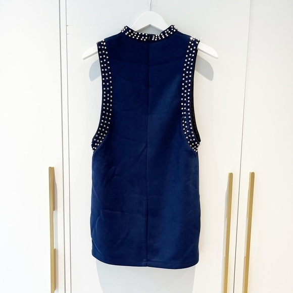 faux Suede Studded mini dress - Picture 7 of 11